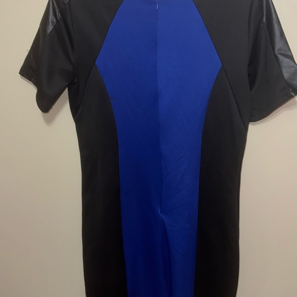 a.n.a Stylish Black and Blue Maxi Dress